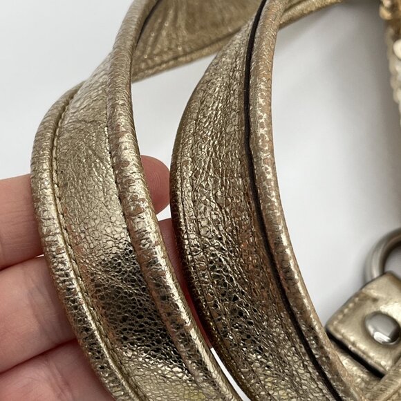 RARE Coach 15383 Poppy Gold Sequin Spotlight Satchel Purse Handbag READ - Picture 8 of 15